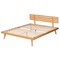 Baxton Studio Joaquin Modern Japandi Rustic Brown Finished Wood Full Size Platform Bed 235-13240-ZORO - alternate 2